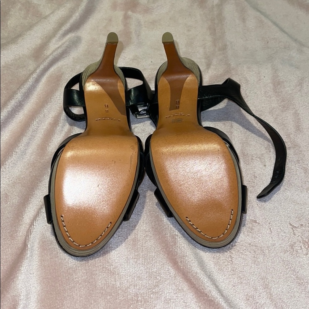 NWOT- COACH high heel black sandals - Picture 3 of 6